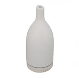 Ceramic Essential Oil Diffuser Ultrasound Aromatherapy Diffuser Quiet Waterless Auto Off Long Mouth for Home Office Blanc Prise UE 100‑240 V