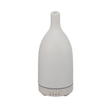 Ceramic Essential Oil Diffuser Ultrasound Aromatherapy Diffuser Quiet Waterless Auto Off Long Mouth for Home Office Blanc Prise UE 100‑240 V