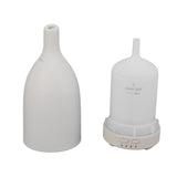 Ceramic Essential Oil Diffuser Ultrasound Aromatherapy Diffuser Quiet Waterless Auto Off Long Mouth for Home Office Blanc Prise UE 100‑240 V