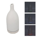 Ceramic Essential Oil Diffuser Ultrasound Aromatherapy Diffuser Quiet Waterless Auto Off Long Mouth for Home Office Blanc Prise UE 100‑240 V