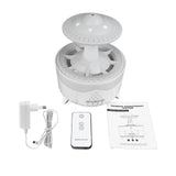 Mini Humidifier Mushroom Simulate Raindrops Aroma with Colorful Light Remote Control Desktop Humidifier