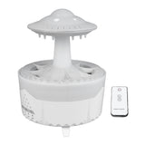 Mini Humidifier Mushroom Simulate Raindrops Aroma with Colorful Light Remote Control Desktop Humidifier
