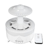 Mini Humidifier Mushroom Simulate Raindrops Aroma with Colorful Light Remote Control Desktop Humidifier