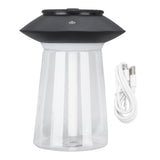 Humidifier Aroma Diffuser Mushroom Shape 760ml Capacity Rechargeable Home Decoration for Room Office Black