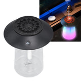 Humidifier Aroma Diffuser Mushroom Shape 760ml Capacity Rechargeable Home Decoration for Room Office Black