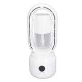Desktop Bladeless Fan with Humidifier 3 Levels Speed Quick Cooling 4000mAh Quiet Office Bladeless Fan