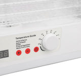 Food Dehydrator Machine Adjustable Temperature 5 Trays Electric Food Dehydrator for Fruit Vegetable Jerky Herbs