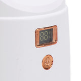 USB Desk Fan 6 Speeds Wind Quiet Portable Bladeless Cooling Fan with Power Display for Home Bedroom Office White