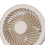 Air Circulator Desk Fan Battery Operated Portable USB Rechargeable Oscillating Table Fan with 4H Timer for Home Travel Camping Office Apricot