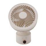 Air Circulator Desk Fan Battery Operated Portable USB Rechargeable Oscillating Table Fan with 4H Timer for Home Travel Camping Office Apricot