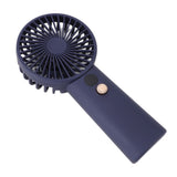 Portable Handheld Fan 100 Speeds Adjustable Powerful Wind USB Rechargeable Mini Desk Personal Fan for Home Camping Office Outdoor Sports Blue