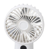 Portable Handheld Fan 100 Speeds Adjustable Powerful Wind USB Rechargeable Mini Desk Personal Fan for Home Camping Office Outdoor Sports White