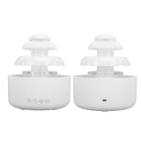 Waterfall Humidifier 600ml Large Capacity Aromatherapy Humidifier Silent Small Desktop Humidifier for Bedroom