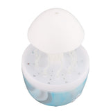Mushroom Rotating Raindrop Humidifier 300ml Aromatherapy Essential Oil Diffuser with 7 Color Night Light Timer Remote Control for Bedside Marble Blue