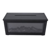 Flame Diffuser 280ml Lifelike Quiet Auto Shut Off with Remote Control Essential Oil Diffuser Fireplace Aromatherapy Humidifier Black