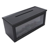Flame Diffuser 280ml Lifelike Quiet Auto Shut Off with Remote Control Essential Oil Diffuser Fireplace Aromatherapy Humidifier Black