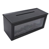 Flame Diffuser 280ml Lifelike Quiet Auto Shut Off with Remote Control Essential Oil Diffuser Fireplace Aromatherapy Humidifier Black