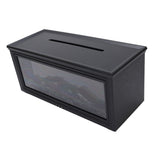 Flame Diffuser 280ml Lifelike Quiet Auto Shut Off with Remote Control Essential Oil Diffuser Fireplace Aromatherapy Humidifier Black