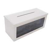 Flame Diffuser 280ml Lifelike Quiet Auto Shut Off with Remote Control Essential Oil Diffuser Fireplace Aromatherapy Humidifier White