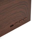 180ml Water Tank Wood Grain Fireplace Aromatherapy Diffuser Simulation Flame Humidifier Essential Oil Diffuser for Home Dark