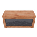 180ml Water Tank Wood Grain Fireplace Aromatherapy Diffuser Simulation Flame Humidifier Essential Oil Diffuser for Home Light