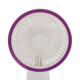 Fan with Clamp Quiet 360 Degree Rotation Rechargeable USB Portable Fan for Desk Bedside White