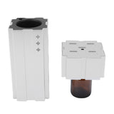 Waterless Diffuser 20ML Low Noise Anti Leakage Dual Fluid Cold Mist Essential Oil Diffuser for Car Bedroom Office Silver
