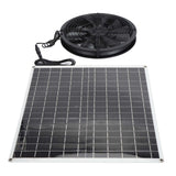 Solar Exhaust Fan Waterproof High Speed 20W 16V Solar Panel Ventilation Fan for Chicken Coop Pet House Barn Greenhouse