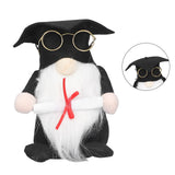 Graduation Gnome Doll Small Gnome Ornament Faceless Doll with Beard for Graduation Decoration