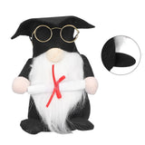 Graduation Gnome Doll Small Gnome Ornament Faceless Doll with Beard for Graduation Decoration