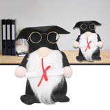 Graduation Gnome Doll Small Gnome Ornament Faceless Doll with Beard for Graduation Decoration