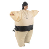 Inflatable Wrestler Suits Waterproof Lightweight Reusable Funny Blow Up Sumo Wrestler Costume for Performance Adults(for 150-190cm)