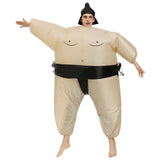 Inflatable Wrestler Suits Waterproof Lightweight Reusable Funny Blow Up Sumo Wrestler Costume for Performance Adults(for 150-190cm)