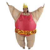 Inflatable Ballet Costume Inflatable Dancing Waterproof Polyester Costume for 150‑190cm Adult Rose Red