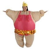 Inflatable Ballet Costume Inflatable Dancing Waterproof Polyester Costume for 150‑190cm Adult Rose Red