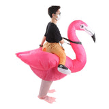 Inflatable Flamingo Costume Waterproof Polyester Fabric Inflatable Costume for 150‑190cm Adult