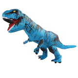 Inflatable Dinosaur Costume T Rex Inflatable Dinosaur Blow Up Costume for Cosplay Party Weddings Easter Xmas Blue Adult Style 150‑190cm