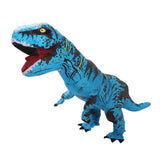 Inflatable Dinosaur Costume T Rex Inflatable Dinosaur Blow Up Costume for Cosplay Party Weddings Easter Xmas Blue Adult Style 150‑190cm