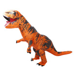 Inflatable Dinosaur Costume T Rex Inflatable Dinosaur Blow Up Costume for Cosplay Party Weddings Easter Xmas Orange Adult Style 150‑190cm