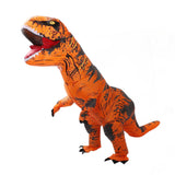 Inflatable Dinosaur Costume T Rex Inflatable Dinosaur Blow Up Costume for Cosplay Party Weddings Easter Xmas Orange Adult Style 150‑190cm