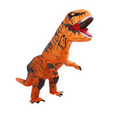 Inflatable Dinosaur Costume T Rex Inflatable Dinosaur Blow Up Costume for Cosplay Party Weddings Easter Xmas Orange Adult Style 150‑190cm