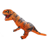 Inflatable Dinosaur Costume T Rex Inflatable Dinosaur Blow Up Costume for Cosplay Party Weddings Easter Xmas Orange Adult Style 150‑190cm