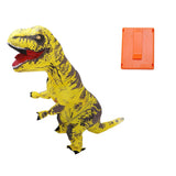 Inflatable Dinosaur Costume T Rex Inflatable Dinosaur Blow Up Costume for Cosplay Party Weddings Easter Xmas Yellow Children Style 120‑140cm