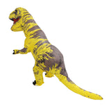 Inflatable Dinosaur Costume T Rex Inflatable Dinosaur Blow Up Costume for Cosplay Party Weddings Easter Xmas Yellow Children Style 120‑140cm