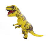 Inflatable Dinosaur Costume T Rex Inflatable Dinosaur Blow Up Costume for Cosplay Party Weddings Easter Xmas Yellow Children Style 120‑140cm