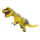 Inflatable Dinosaur Costume T Rex Inflatable Dinosaur Blow Up Costume for Cosplay Party Weddings Easter Xmas Yellow Children Style 120‑140cm