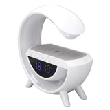 Alarm Clock Bluetooth Speaker Rechargeable Versatile Wireless Clock Bluetooth Speaker for Home Bedroom Office DC 5V