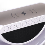 Alarm Clock Bluetooth Speaker Rechargeable Versatile Wireless Clock Bluetooth Speaker for Home Bedroom Office DC 5V