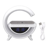 Alarm Clock Bluetooth Speaker Rechargeable Versatile Wireless Clock Bluetooth Speaker for Home Bedroom Office DC 5V