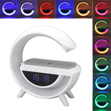 Alarm Clock Bluetooth Speaker Rechargeable Versatile Wireless Clock Bluetooth Speaker for Home Bedroom Office DC 5V